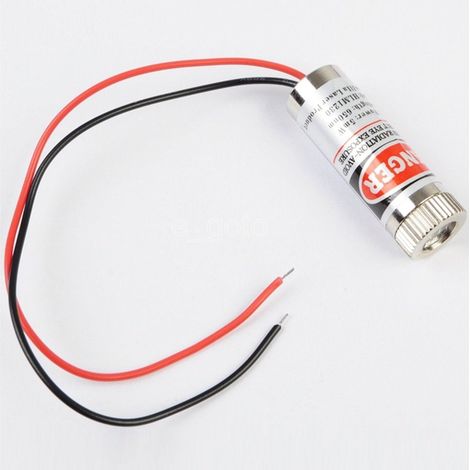 Enfoque en punto módulo láser rojo 5mW de 3v a 5v (1/2)