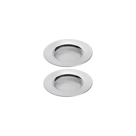 Lot de 2 passoires d'évier pour douche, receveur de cheveux du trou de prise éviers de baigNoire ou de cuisine Filtres de drainage pour évier en acier inoxydable. Diamètre de 3 Inch 7,6 cm (1/5)