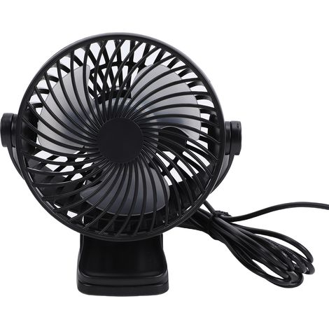 Ventilateur clip rotatif 360° avec écran numérique et minuterie, idéal pour poulailler et serre (1/4)