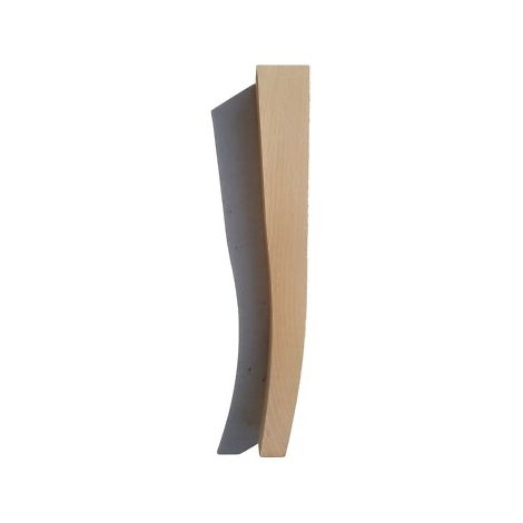 Gamba tavolino in legno faggio grezza modello sciabola cm 5 x 5 x 40 dimensione disponibile: altezza cm 40 (1/2)