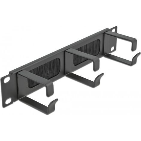 DeLOCK 10 Zoll Kabelmanagement-Stange schwarz