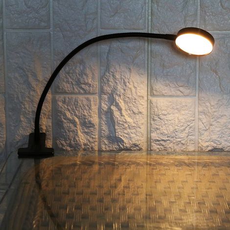 Lampe de Bureau USB Portable pour Tatouage Sourcils, Maquillage Permanent, Lecture, Noir, Éclairage Réglable (1/5)