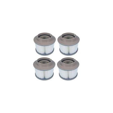 Lot de 4 filtres de Rechange pour MSPA FD2089, Pompe à Cartouche filtrante adaptée pour MSPA Tous Les spas actuels