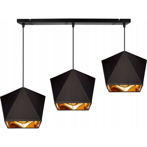 Plafonnier diamant, centre doré, LED (1/5)