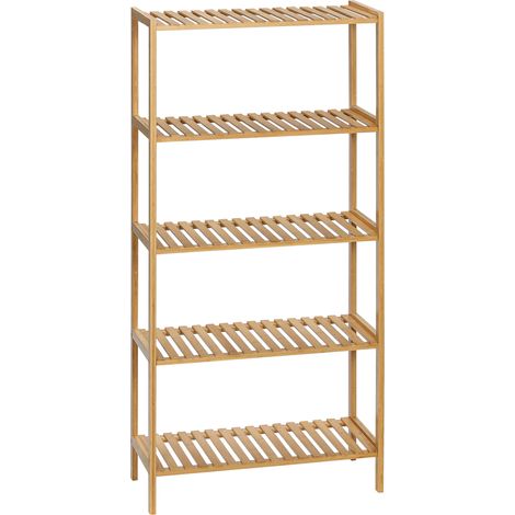 Etagère échelle 5 niveaux NILLA bambou (1/5)