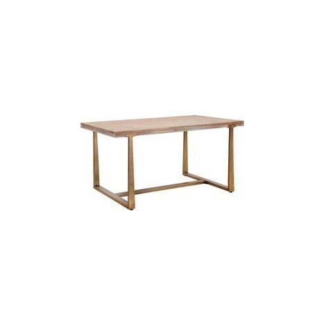 Table à manger Ankara bois métal design moderne (1/5)