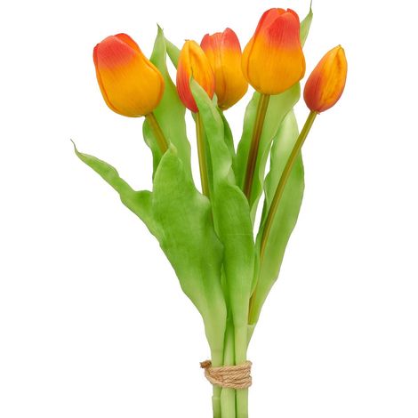 GASPER Tulpenbund Orange 31 cm - Kunstblumen (1/2)
