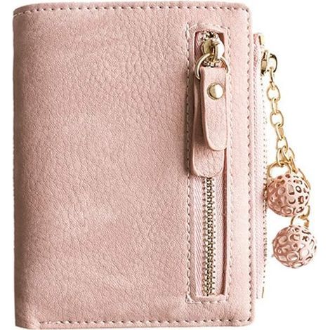 Mini-Geldbörse mit Reißverschluss für Damen (rosa)