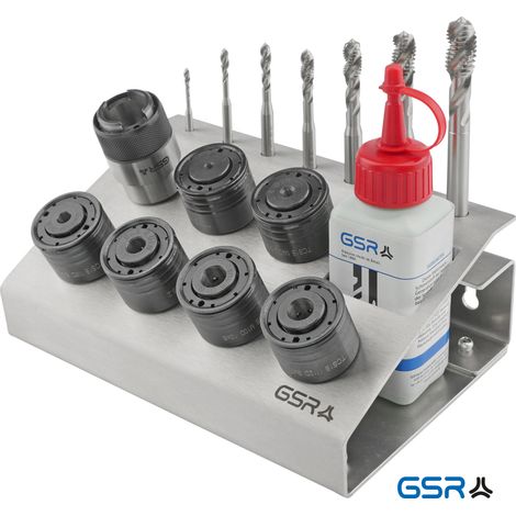 GSR QC-Adapter Ständer DIN371/376 M3-M12 HSSE Silver Form RSP