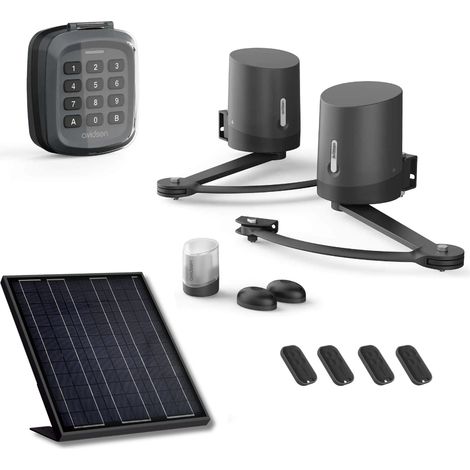 Solarantrieb für Flügeltore Avidsen ORANE510 + Digicode + 2 zusätzliche Fernbedienungen (insgesamt 4)