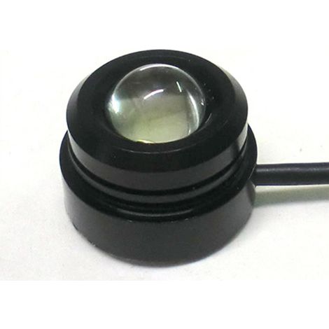 Power Led A Bottone 1,5W 12V Bianco Freddo Dissipatore Alluminio Per DRL Daylight (1/3)