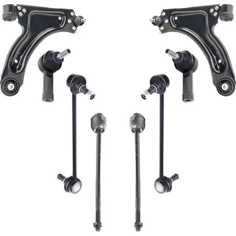 KIT BRACCIO OSCILLANTE 8 PEZZI COMPATIBILE CON OPEL COMBO Tour 1.7 CDTI 16V / Kit Sospensione Completo OE/OEM / Bracci Oscillanti + Testine Sterzo / Sostituzione Diretta OEM