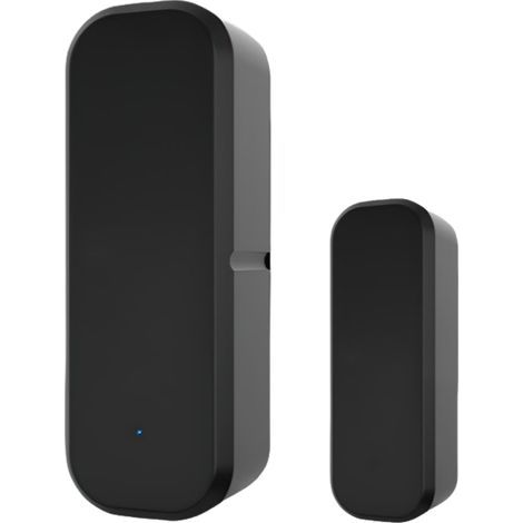 Sensore magnetico intelligente per porte, nero, 2.327 cm, 1 unità, sensore di allarme magnetico per porte interne di casa. (1/5)