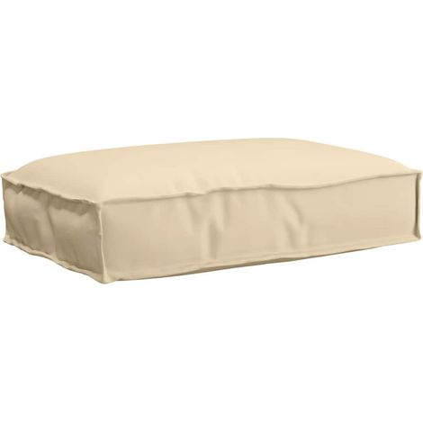 Kissen Beige 60 x 40 x 8 cm Oxford-Stoff