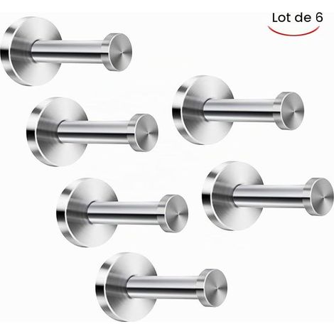 Round Stainless Steel Towel Coat Robe Hooks Wall Mounted (1/4)