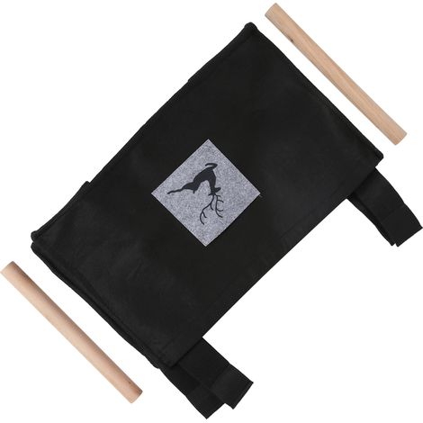 Panier de rangement portable, pliable, en feutre, grande capacité, avec poignée, idéal pour la chambre, le bureau, le dressing ou le salon. (1/5)