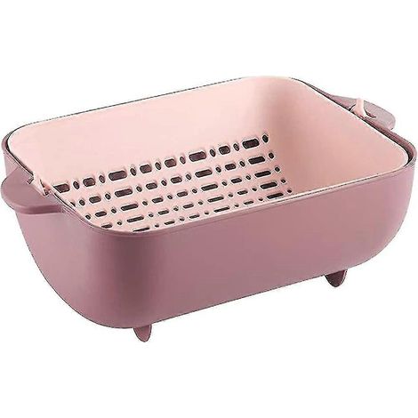 Passoire de cuisine multifonction / Passoire à double couche avec panier d'égouttage (1/4)