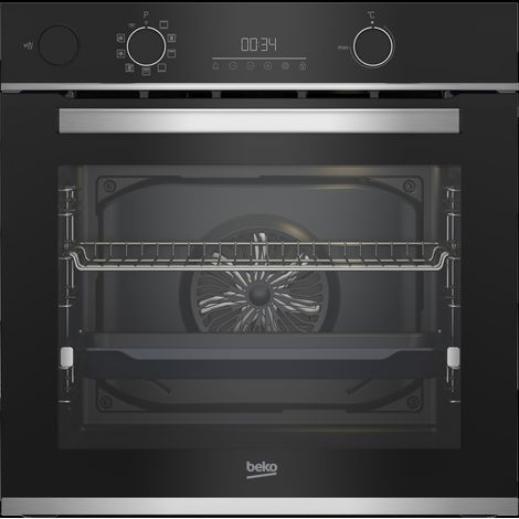 BEKO Forno Elettrico da Incasso b300 BBIS13300XPE Capacità 72 L Multifunzione Ventilato Potenza 3400 W Colore Nero, Acciaio inossidabile (1/5)