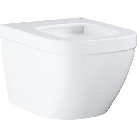 Grohe – Cuvette WC suspendue compact sans bride – Technologie Triple Vortex – Sortie horizontale – Porcelaine vitrifiée – Volume de chasse 3/5 L