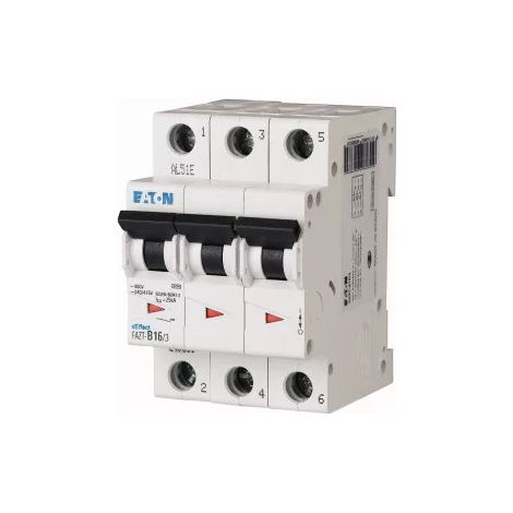 Interruptor Eaton fazt-c16/3 16A 3 fases 25kA
