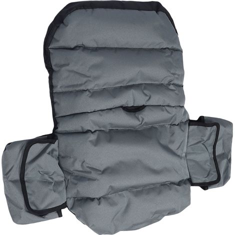 Housse protecteur de siège pour tracteur et tondeuse à gazon en tissu Oxford 600D imperméable réglable extérieur gris (1/5)