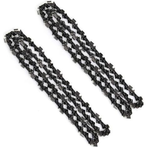 Pair Chaînes Tronçonneuse Authentiques - Rotatech 16\" 59 Maillons - Longueur 40 cm - Titane Électrique (Lot de 2) (1/5)