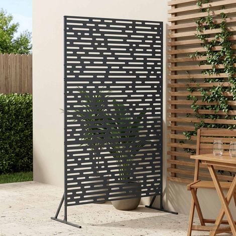 vidaXL Écran de confidentialité 100 x 50 x 180 cm Acier Anthracite (1/5)
