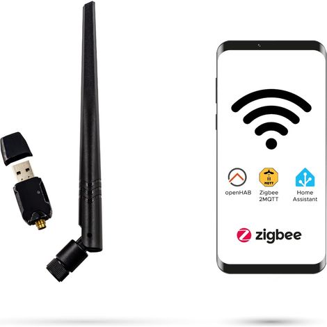Passerelle USB ZigBee avec antenne Home Assistant (1/5)