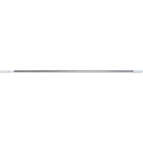 Aqualine - Barra telescópica 110-200 cm, acero inoxidable pulido TZ200 (1/4)