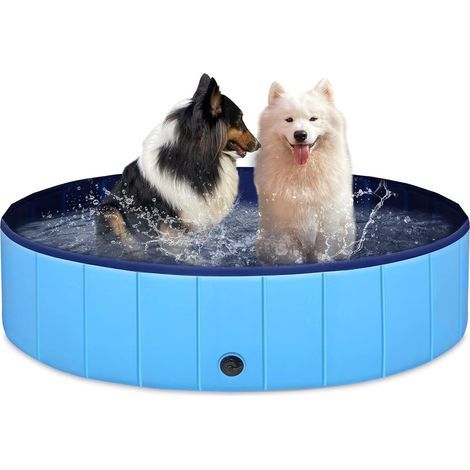 Dog Pool 120x30cm, Non-Slip PVC Bathtub, Indoor/Outdoor Paddling Pool (1/5)