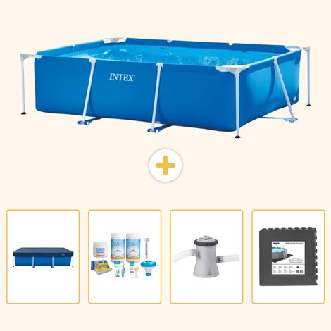 Intex Piscine Tubulaire Rectangulaire - 220x150x60 cm - 5-pièces SCB3