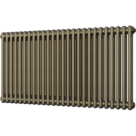 Alpha - Antique Brass Column Radiator H600mm x W1164mm 2 Column (1/3)