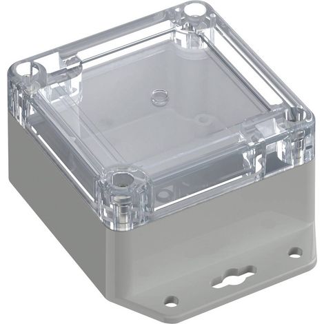 TRU COMPONENTS 6U07080805737 TC-13865220 Boîtier industriel 106.5 x 76.5 x 45 ABS-PC gris clair, transparent 1 pc(s)