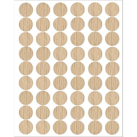 54 Pièces 21 mm Cache Trou Meuble Cache, Vis Adhesif Cache, Trou Mur Autocollants pour Armoires Murales Bureaux Réparations de Meubles