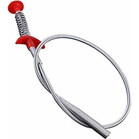 Griffe de nettoyage multifonctionnelle, outil d'excavatrice de tuyau à ressort, outil de nettoyage de d'excavatrice de tuyau à ressort, pour évier de cuisine (1/5)