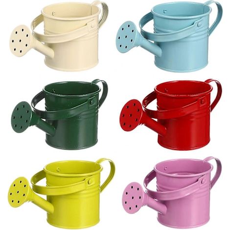 Filiyano-Lot de magnifiques arrosoirs de jardin en fer, arrosoirs multicolores pour enfants (1/3)