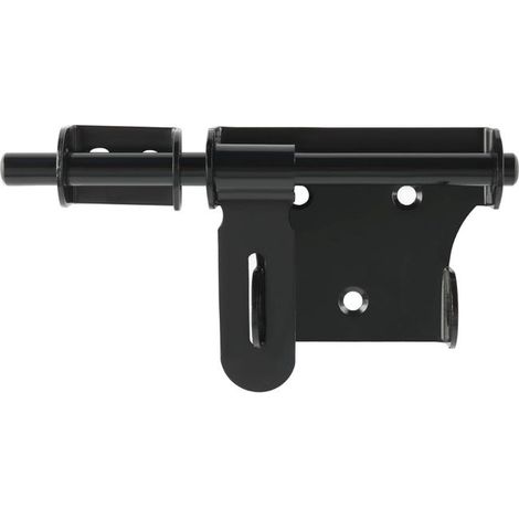 Chiusura per porta esterna, serratura per porta interna da 15 cm, serratura per porta scorrevole, chiusura per porta esterna in acciaio inossidabile, nera (1/5)