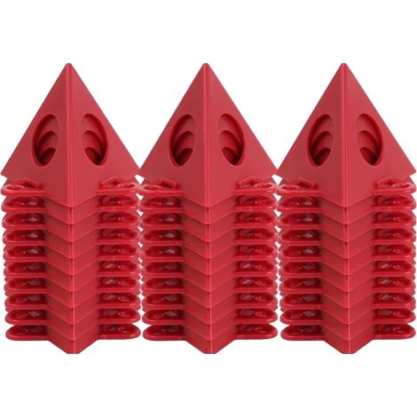 Soporte para pinturas, plástico resistente, versátil para trabajos de carpintería, 30 piezas - Rojo (1/2)