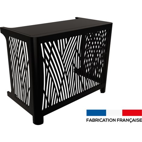 Cache climatisation OUTSTEEL ENSEMBLE BROUSSE SOL M Noir foncé (1/5)