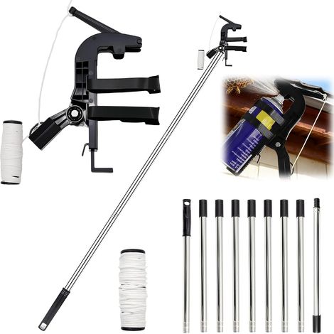 Extension for Aerosol Spray Can 3.6 m Telescopic Range 9 articulations, support de bombe aérosol réglable, universel pour insecticide, peinture (1/5)