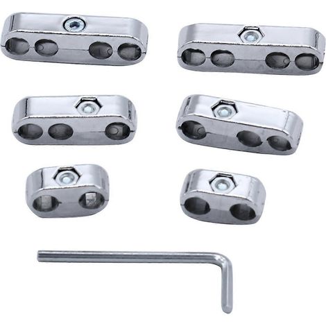Verchromte Zündkerzenkabel-Separatoren 7 mm und 8 mm für Ford und Chevy 9723 (1/5)