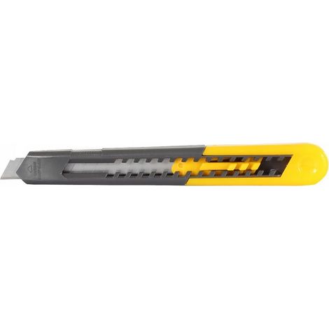 Mega Couteau retractable plastique lame 9 mm léger (1/2)