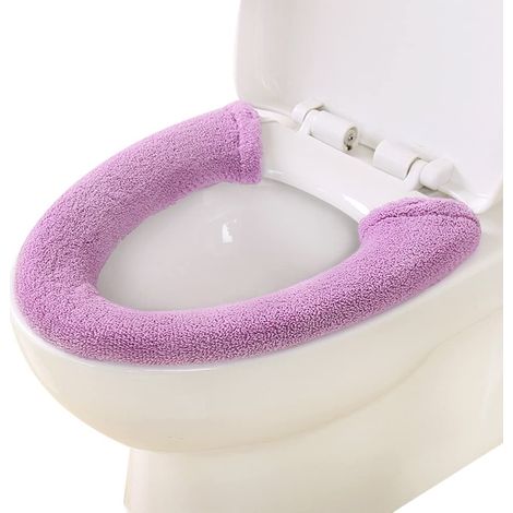 MINKUROW Coprisedile Per Wc, Cuscino Per Sedile Wc, Sedile Per Wc, Coprisedile Per Wc Ispessito, Coprisedile Per Wc Universale, Coprisedile Per Wc, Lavabile (Viola) (1/5)