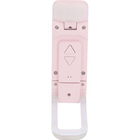 Lampe de poche à clipser LED rechargeable USB 3 teintes pliable pour lecture réparation inspection bijoux rose (1/5)