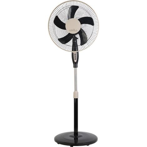 Ventilador de Pie Belmonte Negro/Beis 45W 3 Velocidades Oscilante