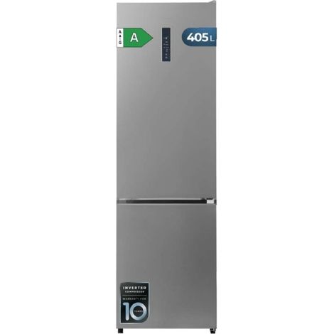 Cecotec Réfrigérateur Bolero CoolMarket Combi 405 MC Inox A. 405 Litres, Hauteur 199 cm, Largeur 59,2 cm, Classe A (1/5)