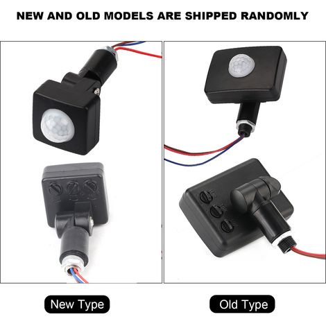 Interruptor infrarrojo PIR para lámparas – alcance de 12 m – modo día/noche – CA 90–250 V – altura de montaje 1,8–2,5 m (1/5)