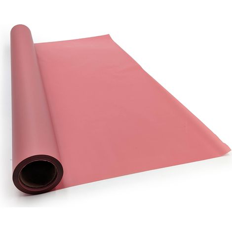 Matte Blumenfolie – „Matte 90er“ – Viktorianisches Rosa – Rolle 58 cm x 20 m