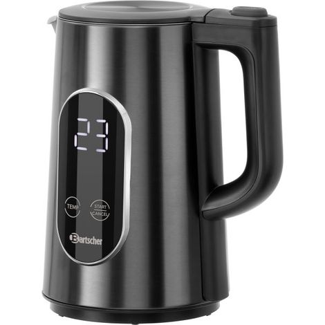 Bouilloire PRO électrique à double paroi 1,5 Litres, commande tactile, grand écran, 1800 W, 220 V - MONO (1/5)