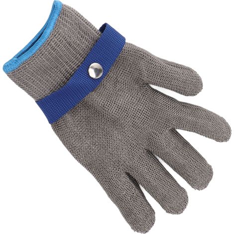 Gants anti-coupures de niveau 9, version 2.0, en maille métallique et fil d'acier inoxydable, taille XL.